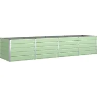 vidaXL Plantenbak Pastelgroen 385 x 100 x 75 cm Gegalvaniseerd staal