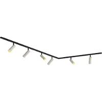 QAZQA Modern railsysteem met 6 spots beige 1-fase - Slimline Uzzy