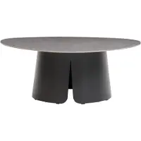 AVH-Collectie Serenno lounge tuintafel 97x97xH37 cm aluminium antraciet
