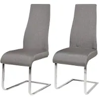 Notio Living Marcello-Eetkamerstoel - Set van 2 - Grijs