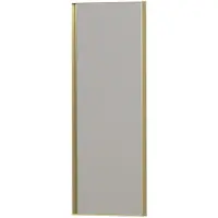 Ink SP18 Toiletspiegel 30x80cm In Kader - Geborsteld Mat Goud - Aluminium, Glas - Rechthoekig - Spiegels, Badkamerspiegels - 8718835411114