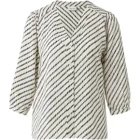 Comma Blouse zwart / wit