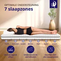 Mister sandman Matras 80 x 200 cm - Hoogte ca. 15 cm - Ergonomische matras - Stevig