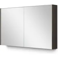 Maxaro Modulo Spiegelkast met Verlichting 120x70cm Espresso Eikenhout | Spiegelkast | Badkamerspiegel | Badkamerspiegelkast