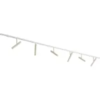 QAZQA Modern railsysteem wit met 6 spots beige 1-fase - Slimline Avery