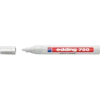 Edding 750 Permanent Lakmarker Wit Medium Ronde punt 2 - 4 mm Waterbestendig