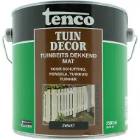 Tenco Tuindecor - Zwart - Mat - 2,5 liter
