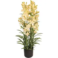 Buitengewoon Boet Cymbidium Kunstplant 125 cm - Groen