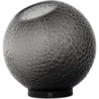 AYTM Globe Bubbles Vaas met Standaard Black | Ø 21