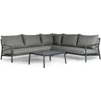 Tierra Outdoor Monti Loungeset Charcoal