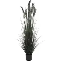Buitengewoon Boet Kunstplant Siergras in Pot Zwart - 152 cm