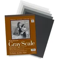 Strathmore - Assorted Tints Gray Scale Paper Pad - P4400-9