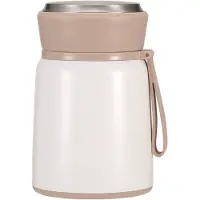 Maestro Thermos Voedselcontainer - Roestvrij Staal incl. - Opvouwbare Lepel 530ml