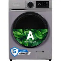 Heinner HWM-M814IVNSA+++ Slanke Wasmachine 8 kg – 15 programma’s – 1400 tpm – Energieklasse A – Inverter Motor – LED-Display – Kinderslot – Zilver – 5 Jaar Garantie