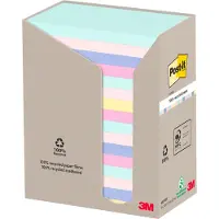 3M Post-it sticky notes Recycling Notes 655-1RPT, B 127 x D 76 mm, PEFC papier, gekleurd, 16 pads, 100 vellen/pad