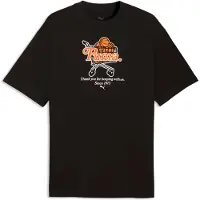 Puma Junior Varsity I relaxed basketbal-T-shirt voor Heren, Zwart, Maat S