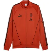 Puma Sportjas 'AC Milan King Anthem' roestrood / zwart