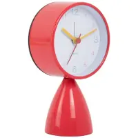 Karlsson Wekker Funky Vibes - Scarlet red - 7.8x7.8x13.3cm - Modern - Wekker voor slaapkamer - Wekkers