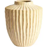 Light & Living Vaas Talea - Bruin - Ø30x32cm - Keramiek - Bohemian - Bloemenvaas - Woondecoratie - Decoratieve vaas voor woonkamer of slaapkamer