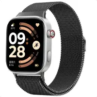IMoshion Milanees magnetisch bandje voor de Xiaomi Smart Band 10 Pro / 9 Pro / 8 Pro / Redmi Watch 6 / 5 / 4 - Zwart