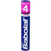 Babolat 4 78 Feather Badminton Shuttlecocks Wit,Blauw 12 Units