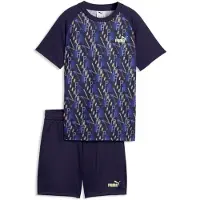 Puma Trainingspak 'Train All Day Essentials' navy / donkerblauw / pasteelgeel