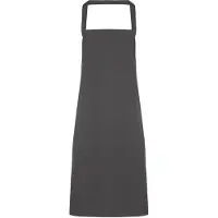 Premier Dames/Dames Slim Apron (geen Zak) / Werkkleding (Pakket van 2) (Donkergrijs)