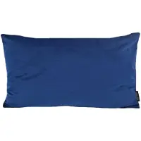 Gek op kussens! Velvet donkerblauw long | 30 x 50 cm | kussenhoes | polyester