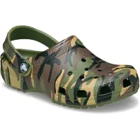 Crocs Klomp Kids Classic Camouflage Army Green/Multi-Schoenmaat 30 - 31