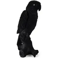 Bold Monkey Papagaailamp - LED - Fluweel & PVC - 17 x 19 x 33cm - Zwart
