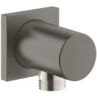 GROHE Aansluitbocht Rainshower Vierkant, Hard Graphite Geborsteld