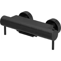 Hotbath Cobber B021 badthermostaat met cascade uitloop geborsteld zwart PVD