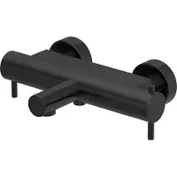 Hotbath Cobber B022 badthermostaat met uitloop geborsteld zwart PVD