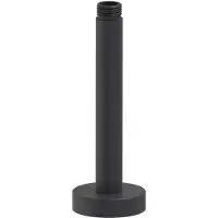 May Plafondbuis 20 cm 1/2" mat zwart ped