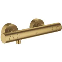 GROHE Grohtherm-1000 Cosmopolitan M douchekraan thermostatisch met koppelingen EcoJoy en volumegreep m. ecobutton brushed cool sunrise