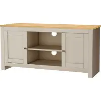 Loft 24 Emerald|TV-meubel met 2 deuren in eikenlook en creme