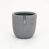 Capi Europe Planter ball rib Nl 932 grey speckled 35x34cm