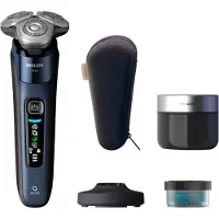 Philips Series i9000 X9003/30, Scheerapparaat met roterende kop, Blauw, Triple-Action Lift & Cut systeem; Dubbele precisestalen messen, Roestvrij staal, LED, GroomTribe; Verbindt via Bluetooth