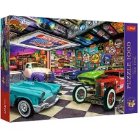 Trefl legpuzzel 1000 stukjes - Premium Plus Tea Time Car Collectors Garage.