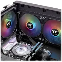 Thermaltake CL-F149-PL12SW-A PC-ventilator Zwart, Transparant, RGB (b x h x d) 120 x 120 x 25 mm