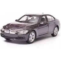 Welly BMW 335i Modelauto Schaal 1:34 - Bordeaux Rood