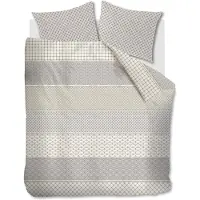 Rivièra Maison Dekbedovertrek Ropes - Taupe 260x200/220 cm