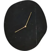 Ferm Living Melt wandklok 28x33 cm Black marble