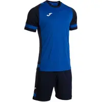 Joma Lider Short Sleeve Set Blauw,Zwart L Man