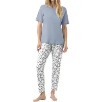 Mey Pyjama 'Wild Violets' blauw
