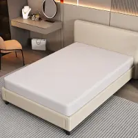 OKWISH Matras 90x200cm - Ergonomisch H3 Schuimmatras - Antislip Onderzijde met Handgrepen - Voor Slaapkamer en Logeer - Schuim - Wit - Met matras