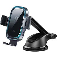 Force Power , Autohouder met Draadloos Opladen 15W Verstelbare en Stevige Arm, Zwart