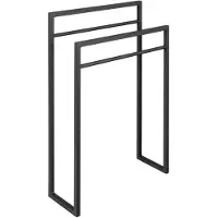 Sapho Industrial handdoekrek mat zwart 80x55x20cm