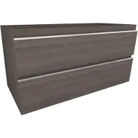 Xellanz Tigris onderkast met 2 laden 100 x 46 cm houtnerf grijs