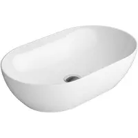 GSI Pura Keramische opbouwwastafel 60x37cm, wit ExtraGlaze